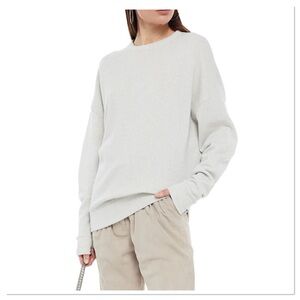 IRO Regent Metallic French Cotton-Blend Terry Sweatshirt Sz S Really Oversized